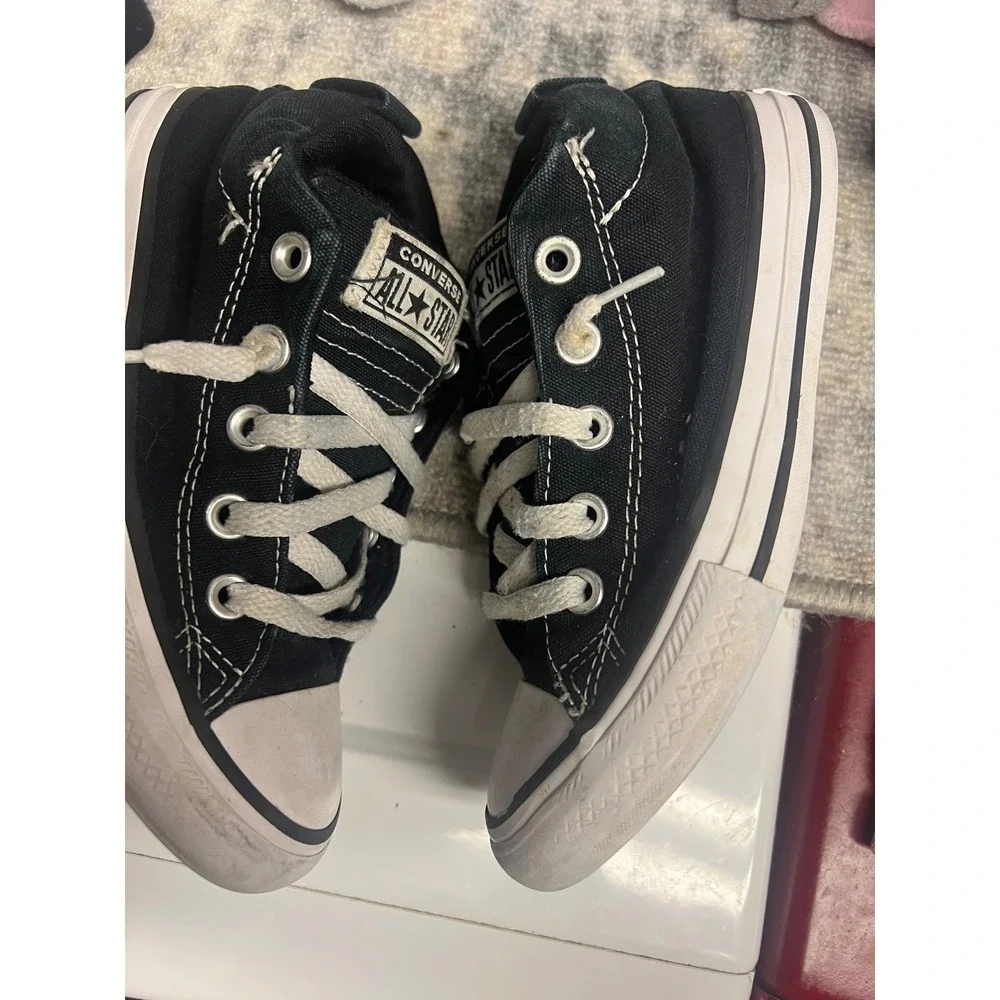 Converse Chuck Taylor All Star Youth 1 Black High Top Sneakers A01720F